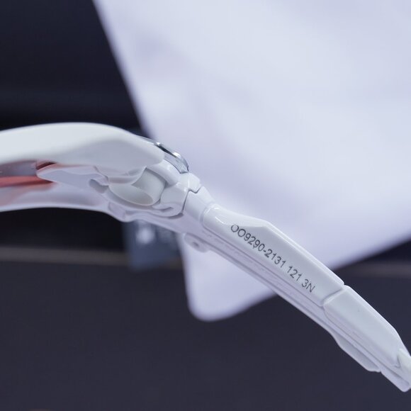 Oakley OO9290 929021 Shield Sunglasses - White/Prizm Sapphire - Picture 10 of 10